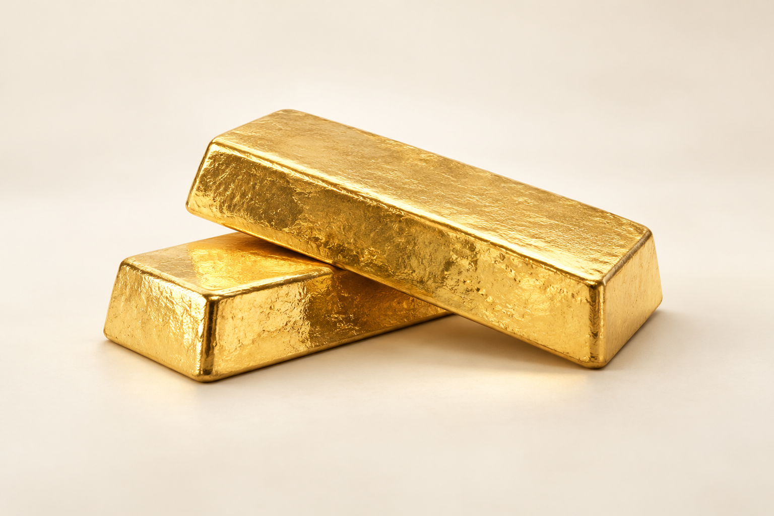 Illustrative refined gold bars.